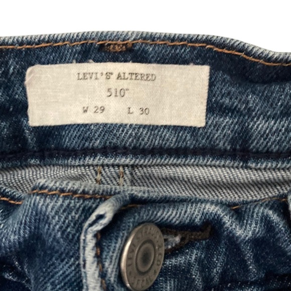 Levi’s Altered 510 Women’s Custom Jeans Skinny Raw Hem - Picture 3 of 8